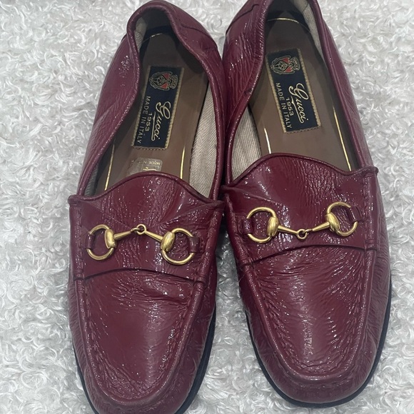 Gucci Horsebit Accent Patent Leather Loafers - Picture 1 of 11